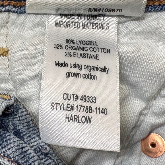 Citizens Of Humanity Premium Vintage Harlow Ankle Mid Rise Slim Jeans Size 25 - Picture 13 of 15